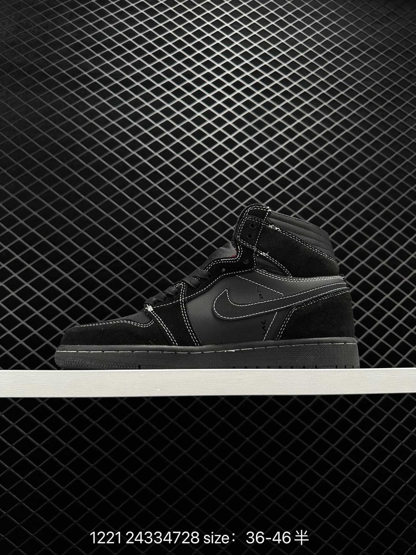 Travis Scott x Air Jordan 1 Low OG “Black Phantom